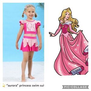 Sz 2 “Aurora” princess swim suit!